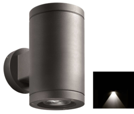 Buitenlamp wandspot 1-lichts LED 10W antraciet 5jr garantie nr 334222