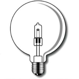 Dura laes globelamp-ES 125mm 18W E27 halogeen 230V nr: 12-00417-AL