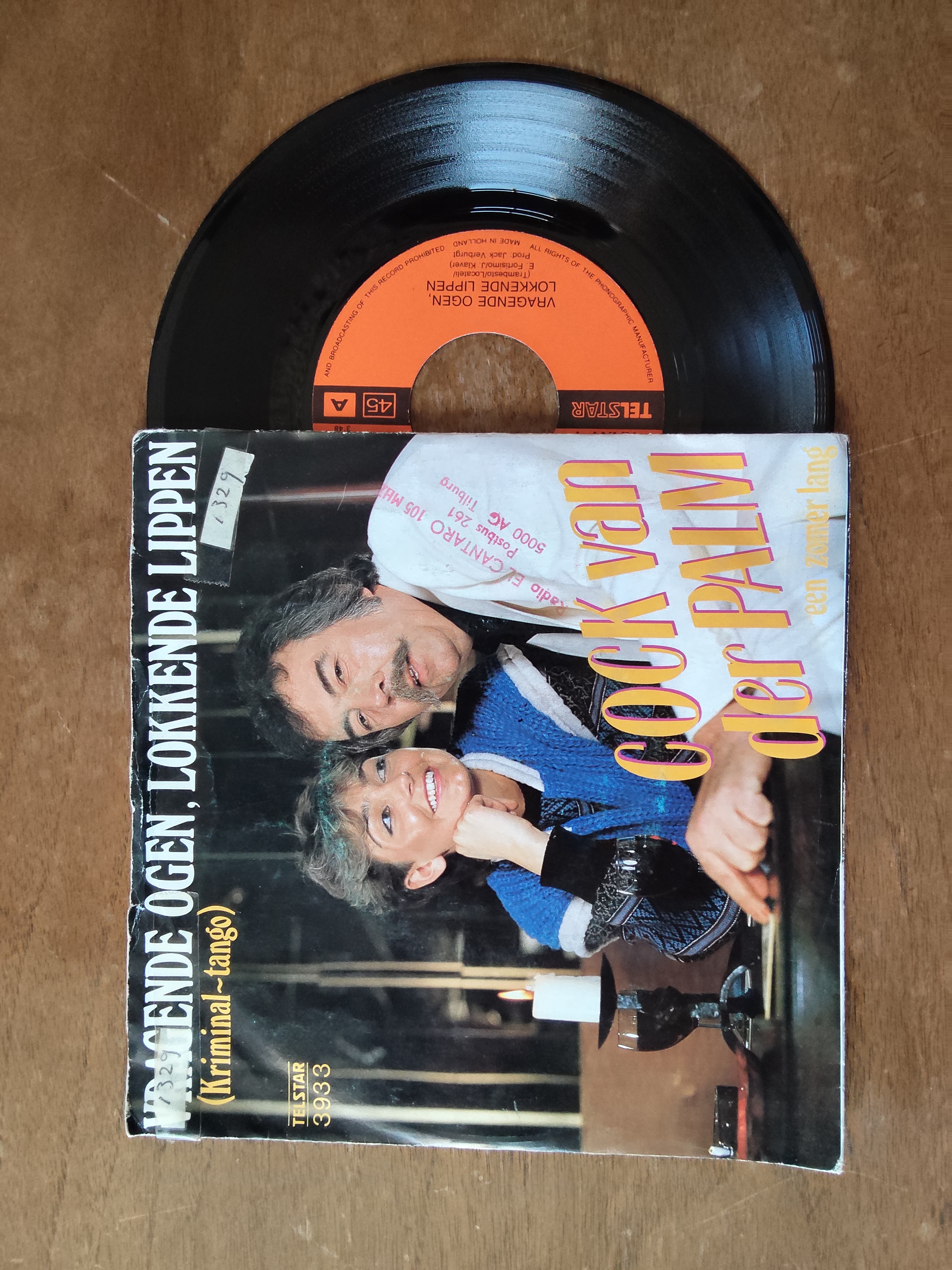 Cock van der Palm met Vragende ogen, lokkende lippen 1983 Single nr S20256928