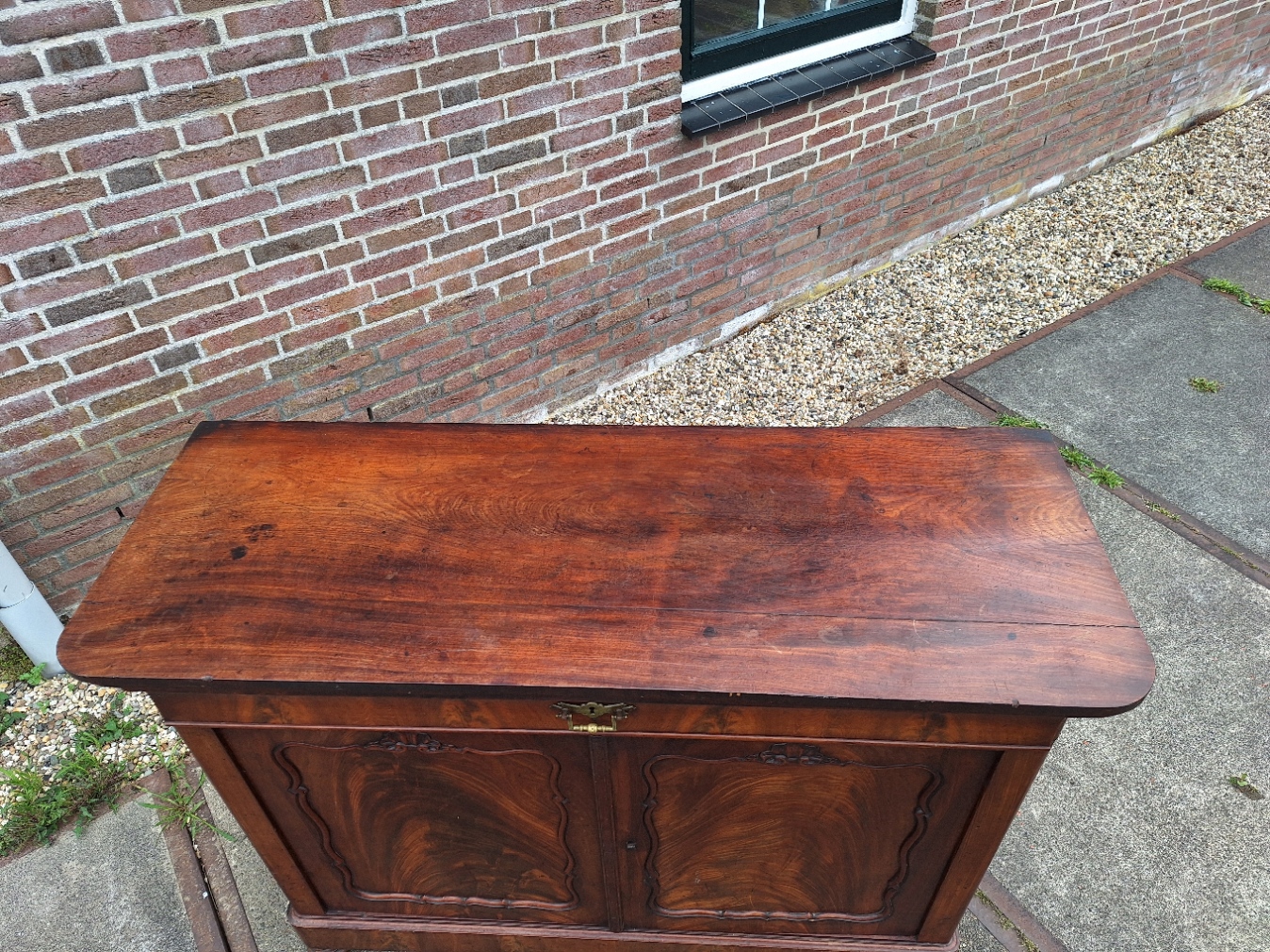 Hollands biedermeier penantkastje periode Willem III omstreeks 1850-1860 nr K202554
