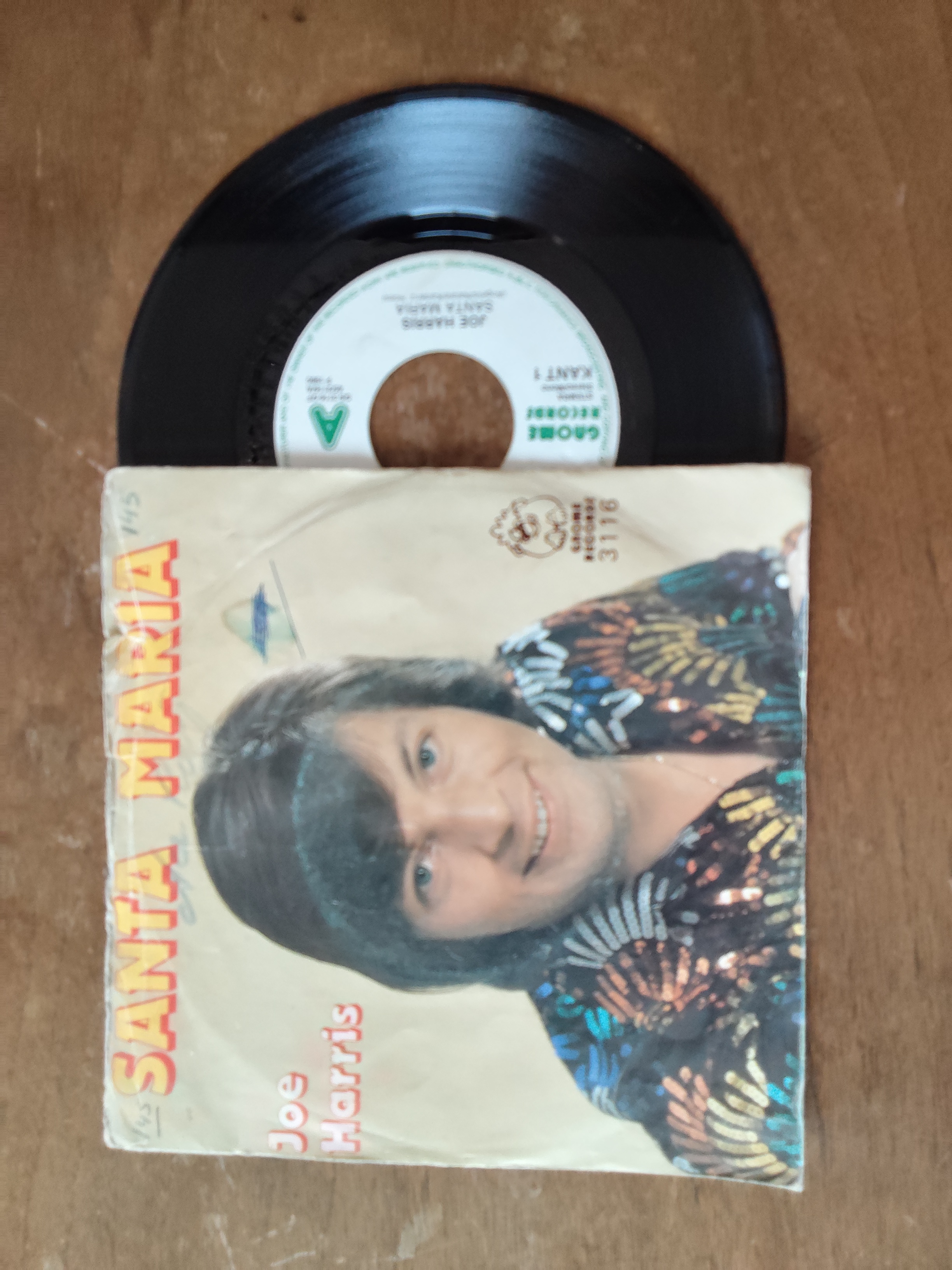 Joe Harris met Santa Maria 1980 Single nr S20256932