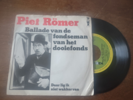 Piet Romer met Ballade van de fondseman van het dooiefonds 1976 Single nr S20221804