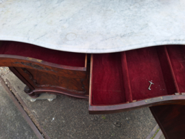 Antieke open bonheur mahonie br-149cm Biedermeier 1880-1890 nr K202546