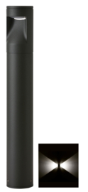 Buitenlamp mast Lako h-40cm 2 zijden licht LED 7W antraciet nr 409.040/2