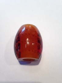 Glas halogeen klemveer model eitje bubbel amber nr: 5-009229