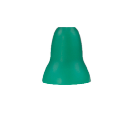 Mondgeblazen glazen lampenkap mat groen opening 2cm voor G9 fitting nr 89.32