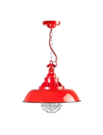 Industrieel vormgegeven lamp rood E27 model Consenza nr 05-HL4228-32