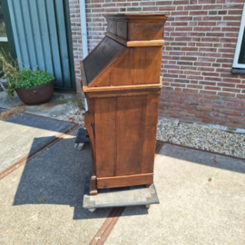 Franse antieke vruchtenhouten klepsecretaire omstreeks 1880-1890 nr B202642