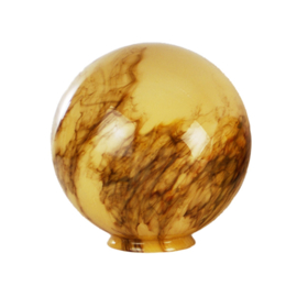 Glazen bol rond licht gemarmerd diameter 35cm nr5 op foto 3500.60