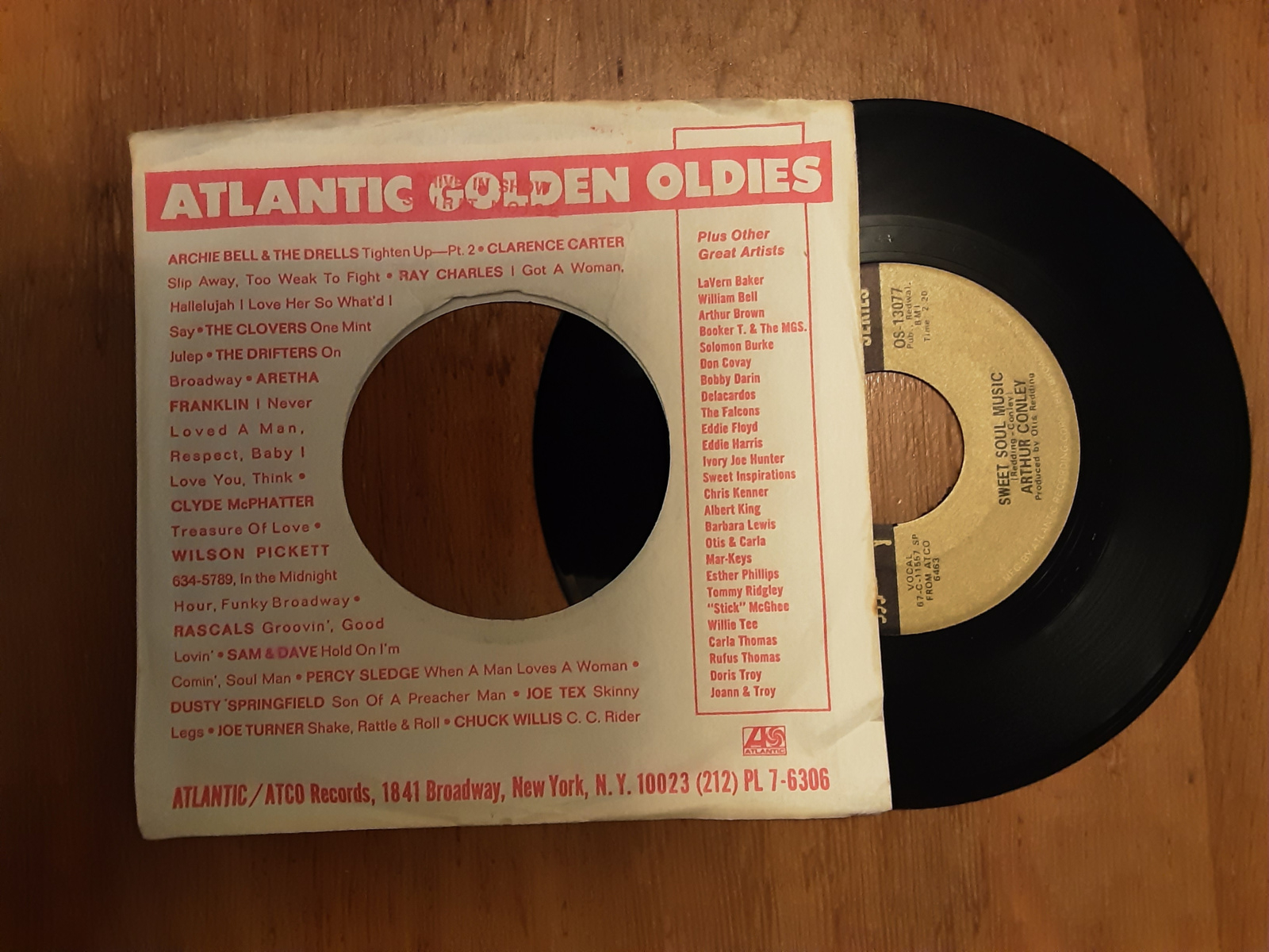 Arthur Conley met Sweet soul music 1967 Single nr S20246018