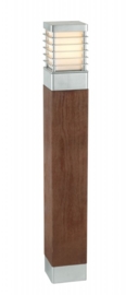 Buitenlamp serie Selhalm staand 85cm hout/gegalvaniseerd nr: 3066