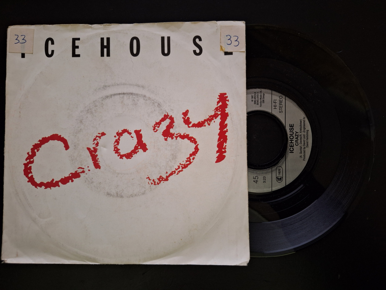 Icehouse met Crazy 1987 Single nr S20232533