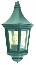 Buitenlamp wand half serie Mezza in zwart leverbaar nr: 161-10