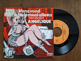 Angelique met Vanavond ben ik helemaal alleen 1983 Single nr S20232980