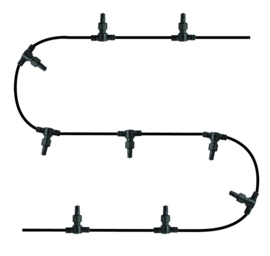 Buitenspots distributiekabel 24 meter 10 aansluitingen 12V nr 8018