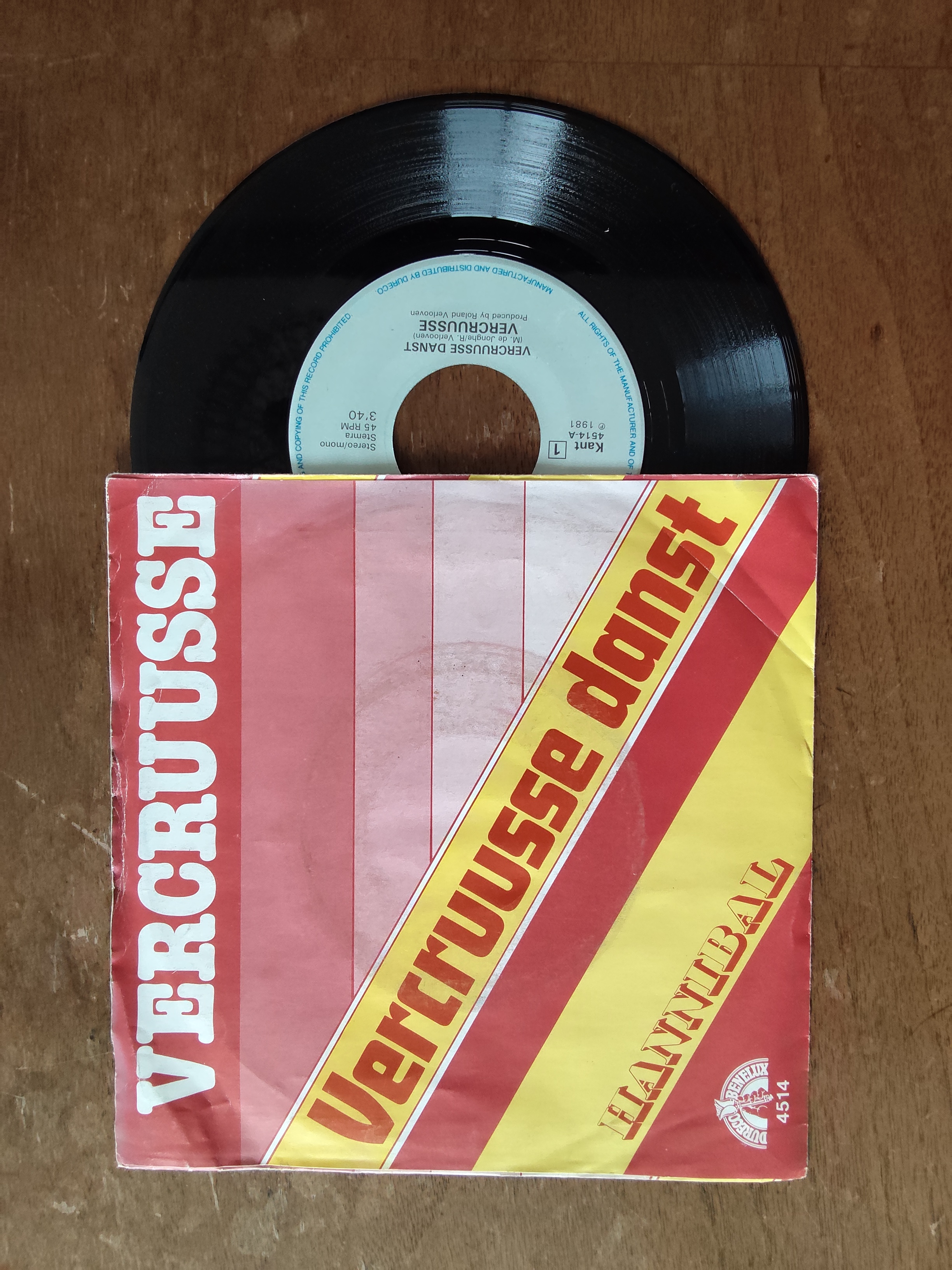 Vercruusse met Vercruusse danst 1981 Single nr S20256909