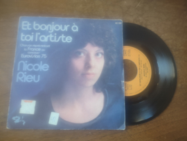 Nicole Rieu met Et bonjour a toi L' artiste 1975 Single nr S20221894