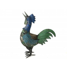 grote haan gemaakt van oud ijzer h60cm elke haan uniek nr 7999