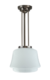 Pendel Quattro h-67cm mat nikkel met glazen bol Angel 7Q-496.00