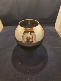 3/4 bol zwarte bovenkant goud/amber spiegelglas onder GT4 nr SP1513