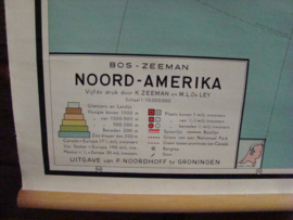 Landkaart Noord-Amerika .     VERKOCHT