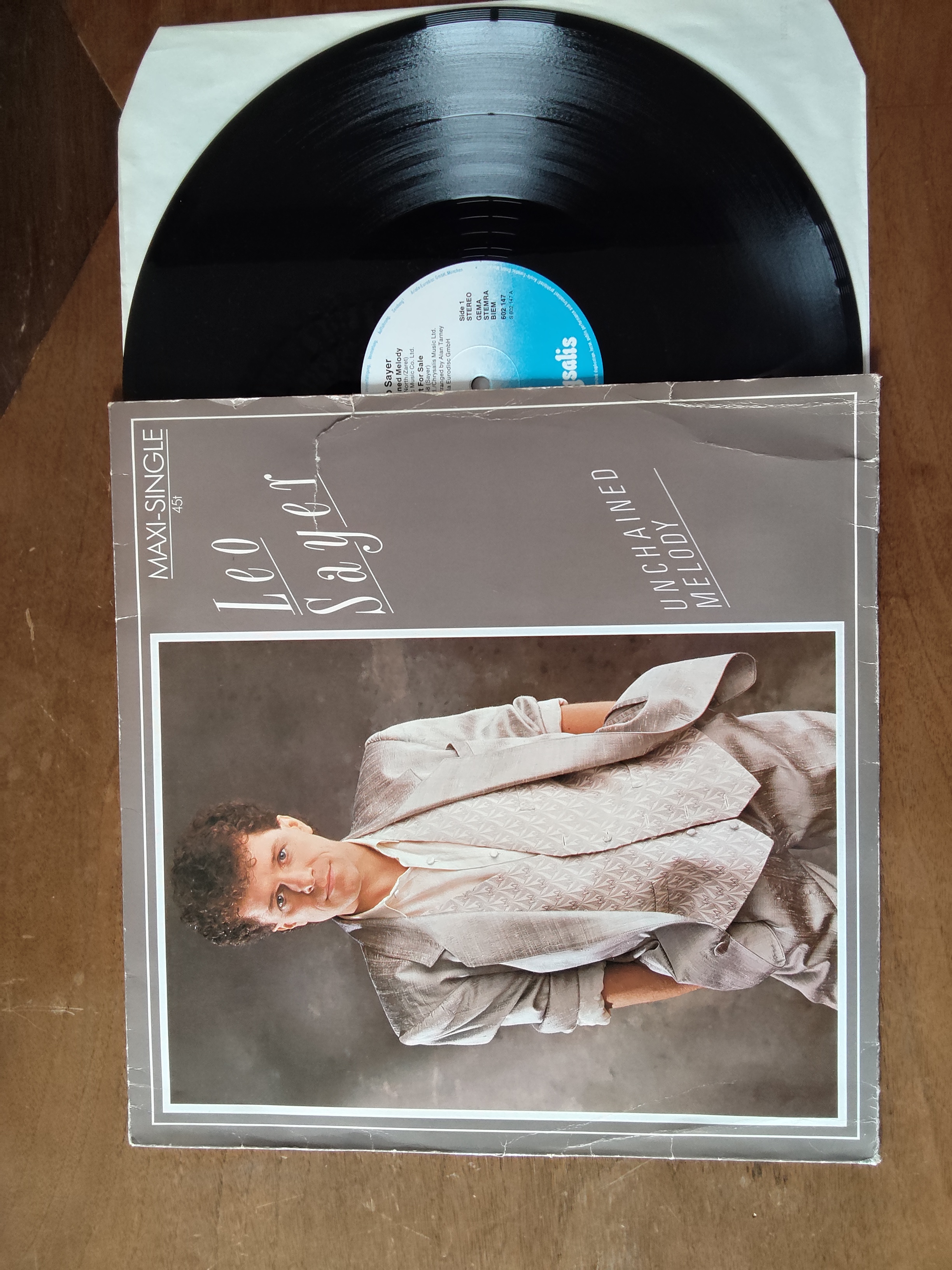 Leo Sayer met Unchained Melody 1985 LP maxi single nr L20251255