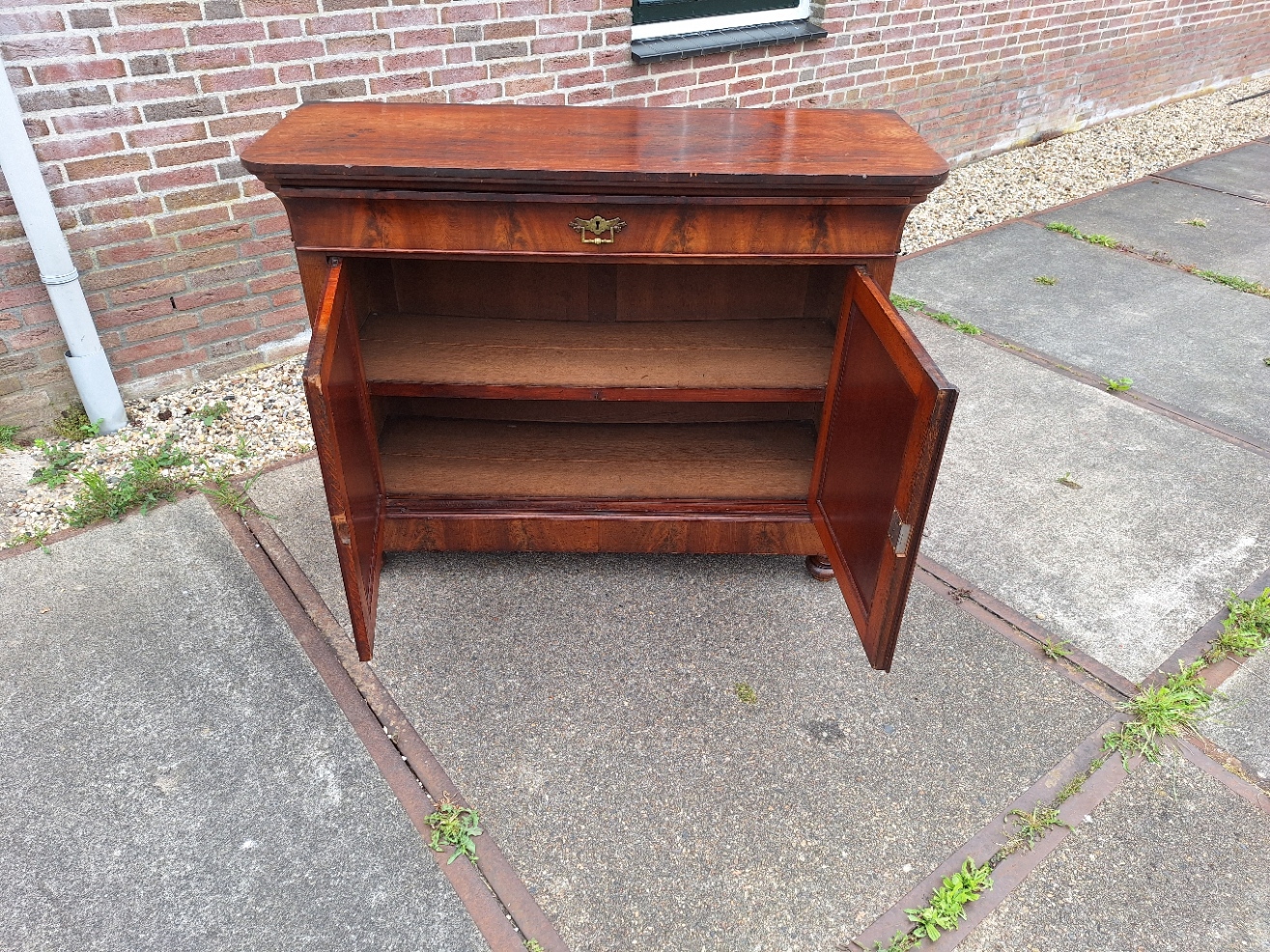 Hollands biedermeier penantkastje periode Willem III omstreeks 1850-1860 nr K202554