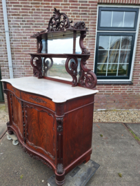 Antieke open bonheur mahonie br-149cm Biedermeier 1880-1890 nr K202546