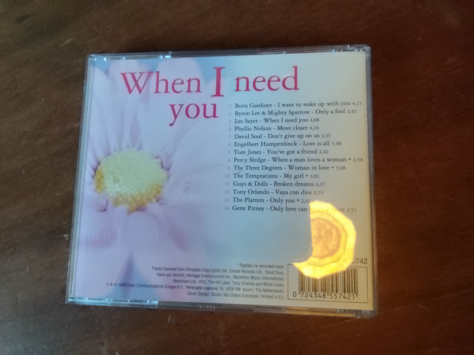 Various artists met When I need you 1999 CD nr CD2025770