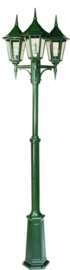 Buitenlamp mast h-184/272 3-lichts serie Tessaro ALU zwart nr: 3036