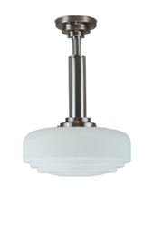 Pendel buis 25/50 h-51cm mat nikkel met glazen bol Astro 7B-579.00