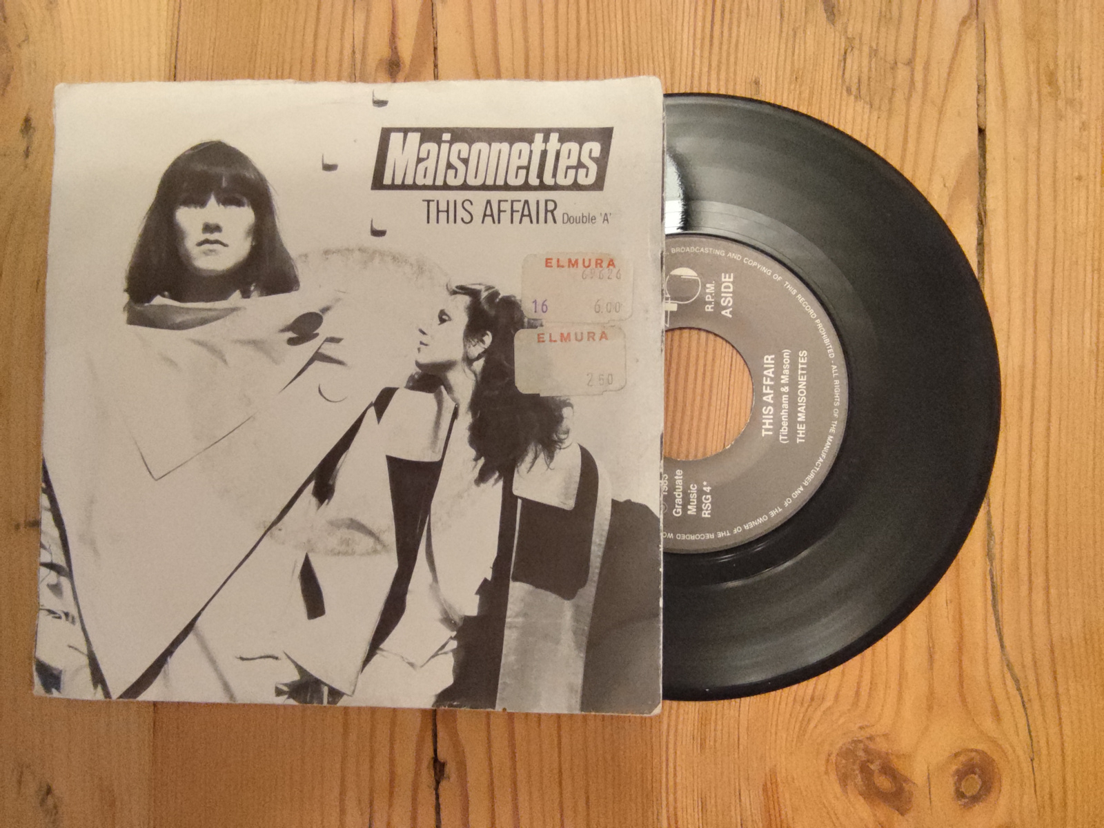 The Maisonnettes met This affair 1983 Single nr S20256423