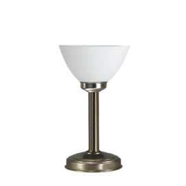 Tafellamp uplight strak bs20 h32cm mat opaal calimero kap nr 7Tu-195.39