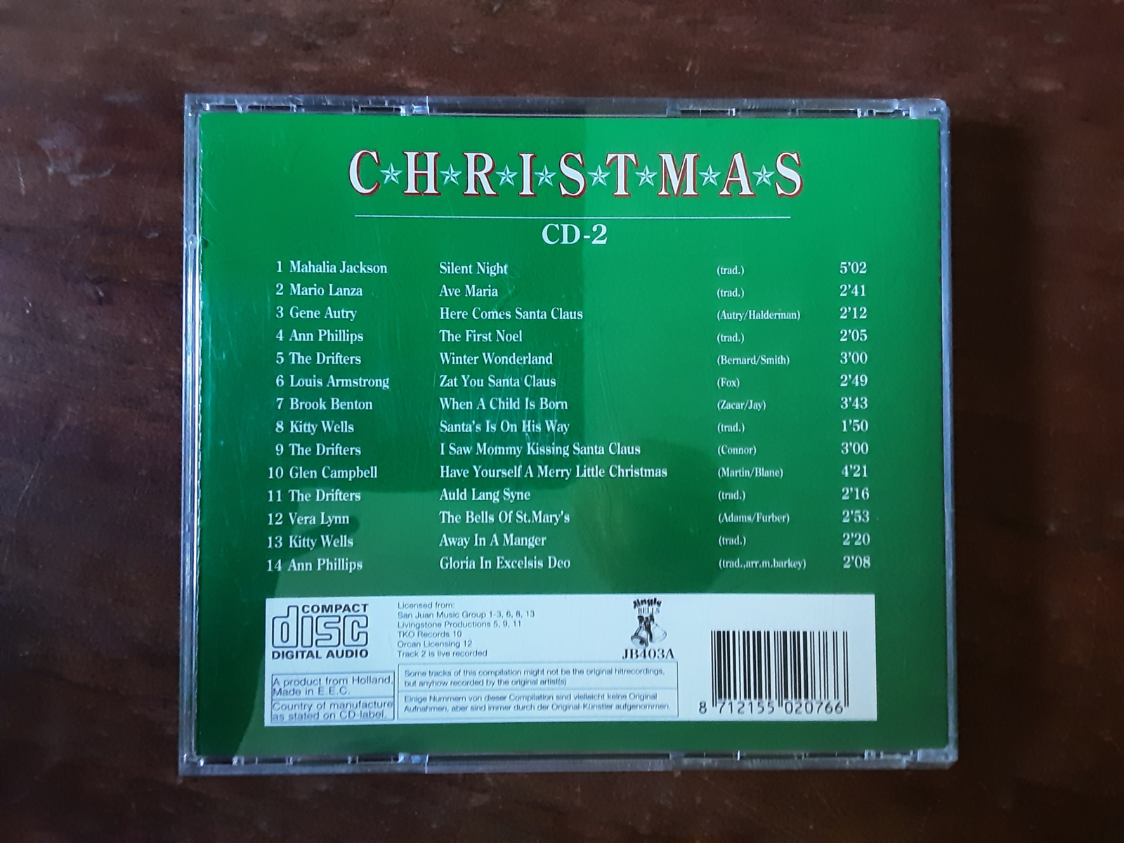 Various artists met Christmas cd-2 1995 CD nr CD2024401