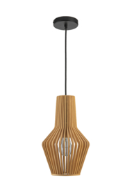 Hanglamp serie Tess d20cm E27 hout naturel nr 2  05-HL4542-70