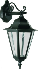 Buitenlamp wand neer serie Teccia zwart nr: 181