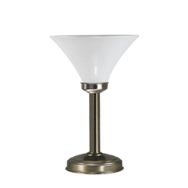 Tafellamp uplight strak bs20 h33cm opaal kelkkap 23cm nr 7Tu-323.00