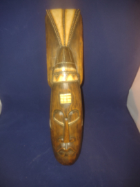 Wandmasker houtsnijwerk hoog 50,5cm handgemaakt nr 6072