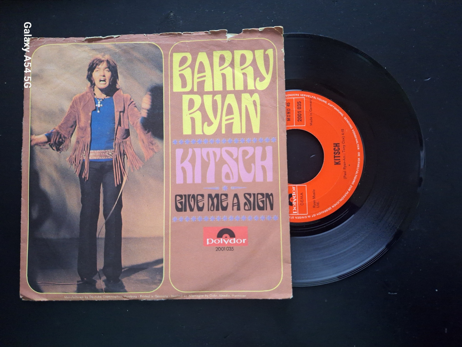 Barry Ryan met Kitsch 1970 single nr S2020235