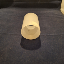 Lampenglas glaskap cilinder gesatineerd mat wit  82x115 nr A12976