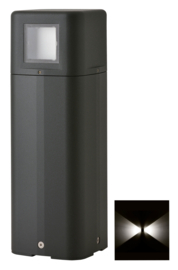 Buitenlamp staand serie Kubs h35cm grafiet 2 zijden 4W LED nr 404.035/2