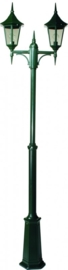 Buitenlamp mast h-184/273 2-lichts serie Tessaro ALU zwart nr: 3035