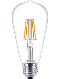 Philips Filament LED E27 edison ST64 7W/60W 827 helder dim. 18-575697