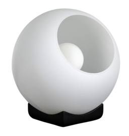 Tafellamp Orb zwart glas opaal d-20cm 1xE27 nr 05-TL3361-3067