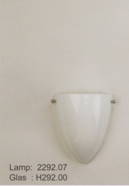 Wandlamp druppel S. met ophanging opaal glas nr 2292.07 + h292.00