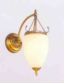 Retro wandlamp met druppelvormig glas nr:20363/1a