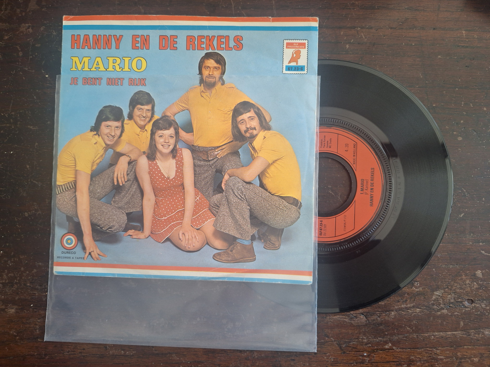 Hanny en de Rekels met Mario 1972 Single nr S20222083