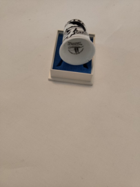 Vingerhoed porcelein Drentse rijwiel 4 daagse 3cm hoog Birchcroft made in Great Britain