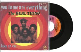 The real thing met You to me are everything 1976 Single nr S20211052