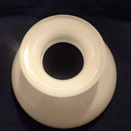 Opaal glans wit olielamp kap diameter 31,8cm